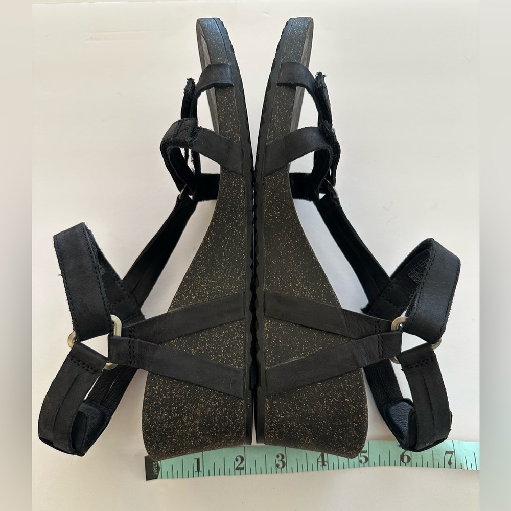 Teva Black Wedge Sandals - Picture 5 of 5